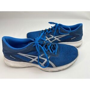 Asics Nitrofuze Men's Running Shoes Blue White Size 9.5 Sneakers Athletic Casual